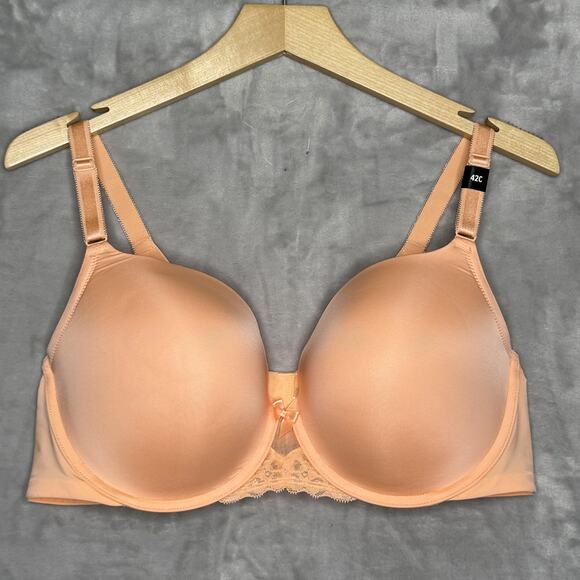 Torrid Curve Bra Womens 42C Peach 360 Back Smoothing Push-Up T-Shirt NEW - Picture 1 of 8